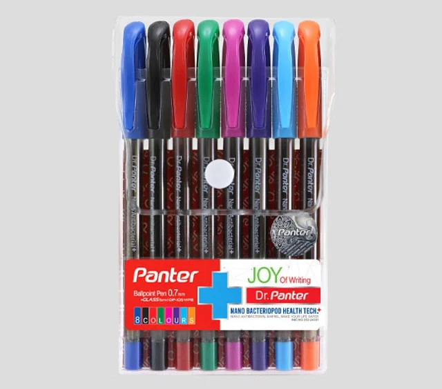 خودکار فوق روان نانو باکتریوپاد / ست 8 عددی / 8 رنگ /DP 105 WP8 / 0.7mm